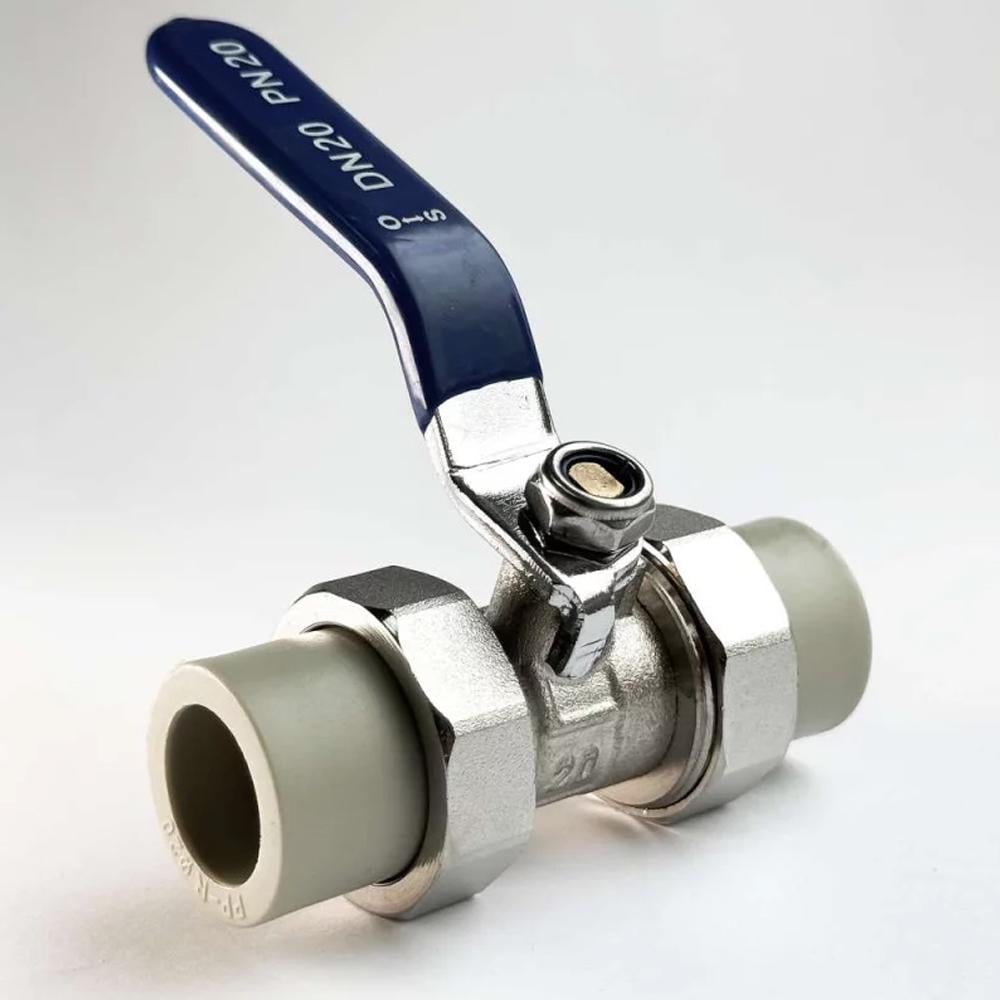 Кран SANTAN шаровый хромированный 20х20 PP-R (29921010)