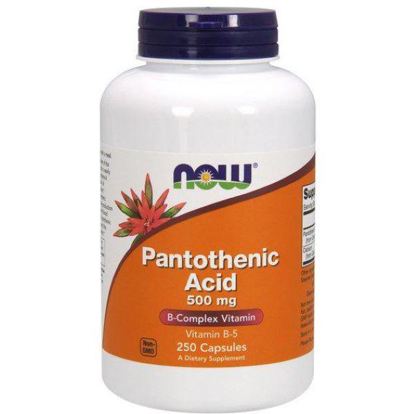 Пантотеновая кислота Now Pantothenic Acid 500 mg 250 caps