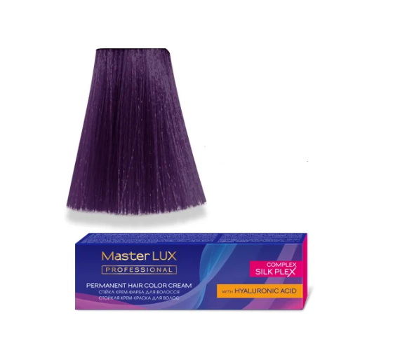 Крем-краска для волос стойкая Master LUX 6.6 Темно-русый фиолетовый 60 мл