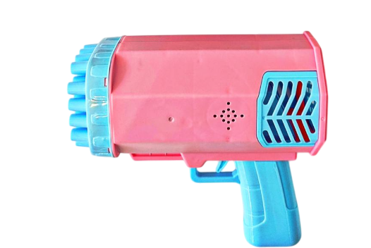 Пистолет мыльных пузырей 32 отверстия Голубой