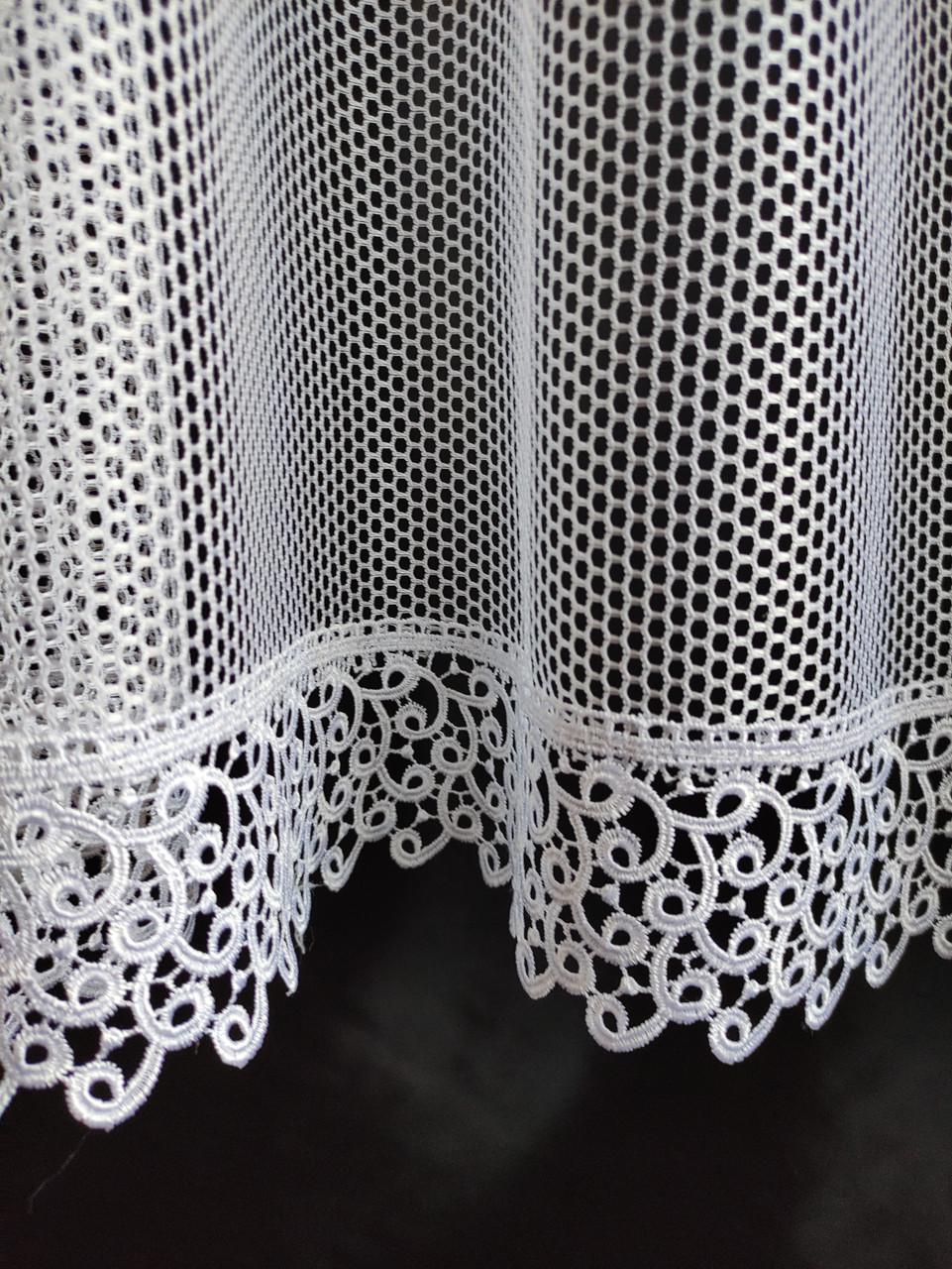 Тюль на окно с ламбрекеном 310х170 см Молочный (грк-001) - фото 2 Тюль на окно с ламбрекеном 310х170 см Молочный (грк-001) - фото 2