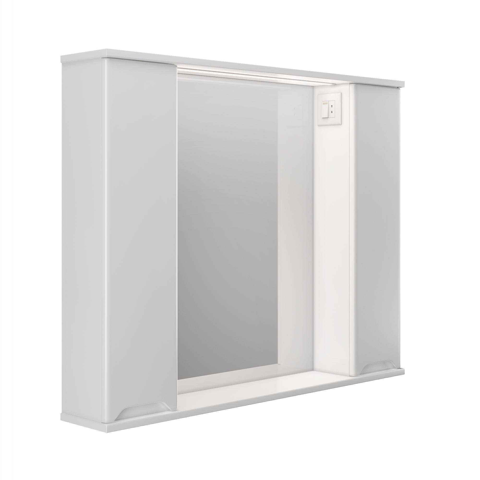 Шкаф настенный ВанЛанд Prime Prmc-100 с зеркалом и LED подсветкой (00086VAN)