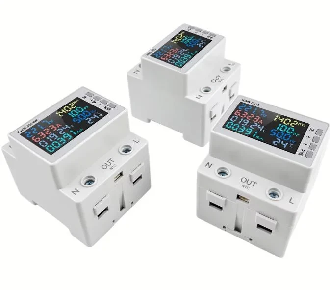 Измеритель 8в1 63A LCD KWS-302 - фото 4