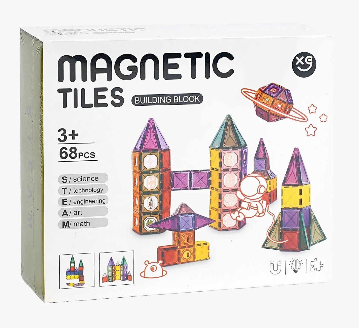 Конструктор магнитный Magnetic 68 деталей Multicolor (155961)