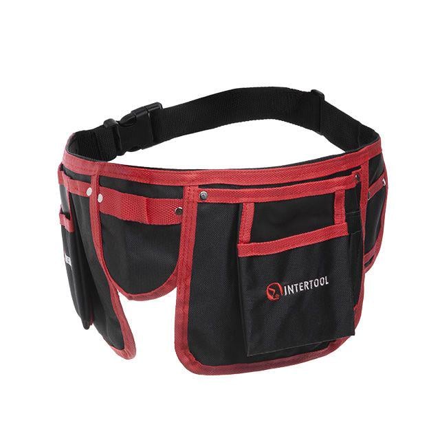 Сумка поясная слесарно-строительная 11 карманов Intertool (29543635)
