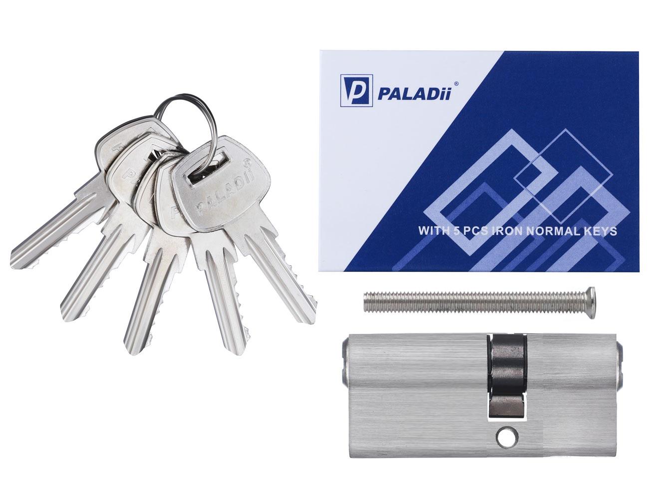 Цилиндр Paladii ST 70 мм 30x40 5 ключей SN Сатин (ПЦ200) - фото 2