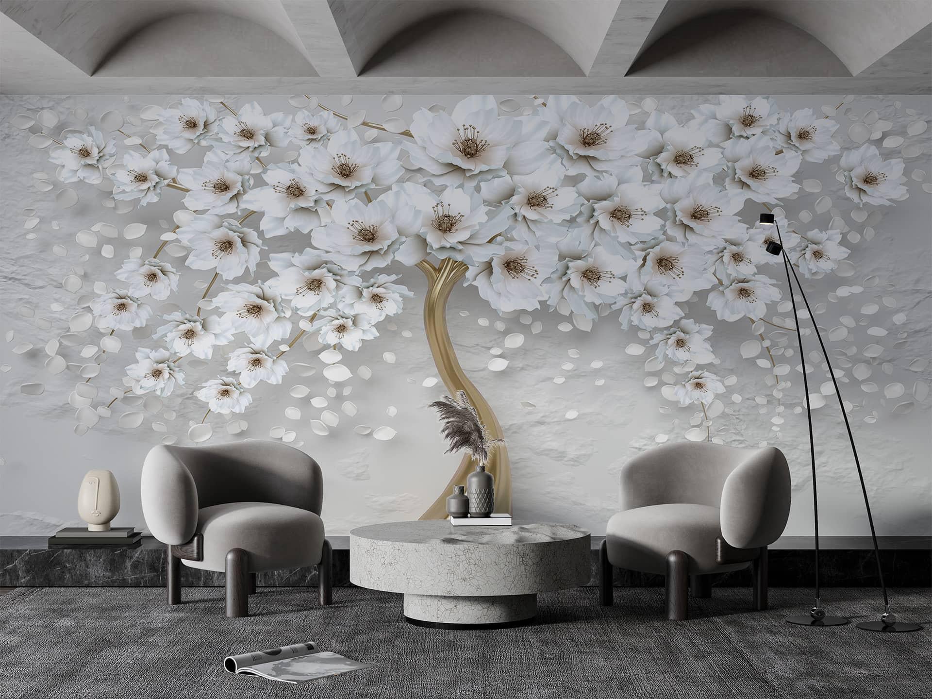 Фотообои флизелиновые Styleo Print-walls Цветущая тишина 0613 300х200 см (Pw-0613)