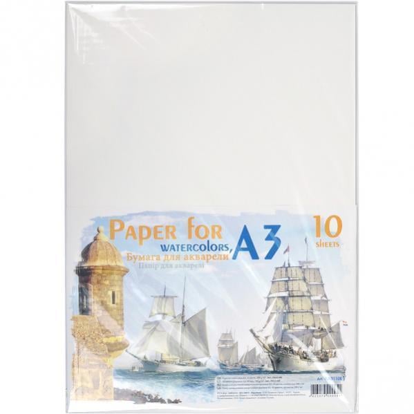 Бумага для акварели ТМ Офорт А3 10 л. 200 г/м² (ПО3110Е)