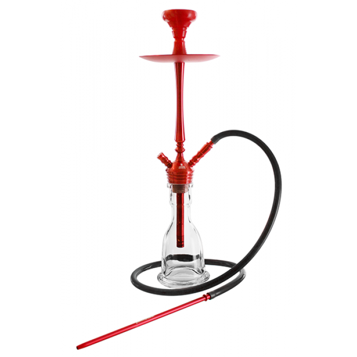 Кальян Kaya ELOX 30CМ Clear Alum Plug Red 2S