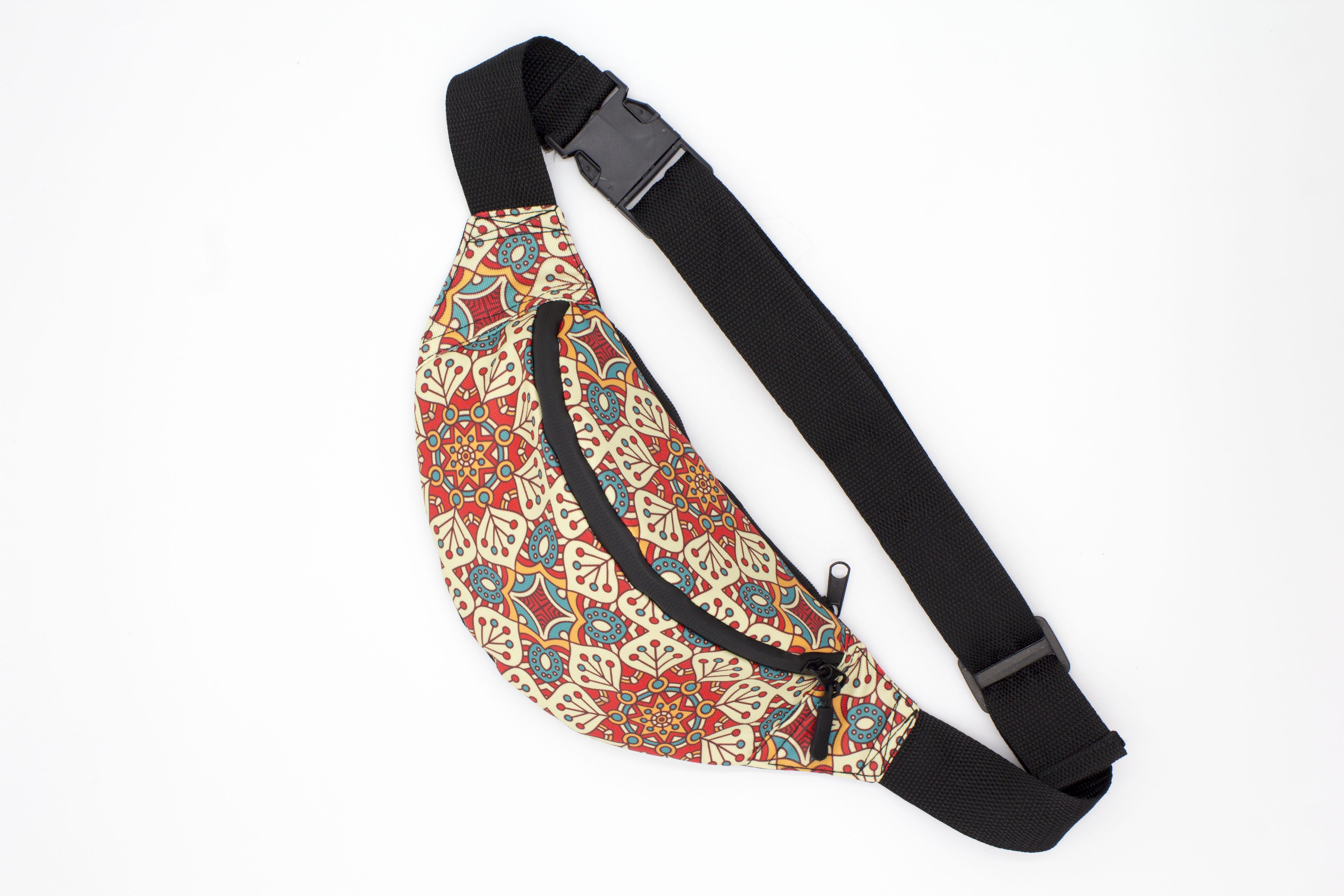 Сумка бананка Бохо Червоний (BK-005) - фото 7 Сумка бананка Бохо Червоний (BK-005) - фото 7