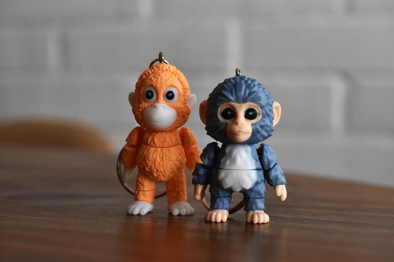 Набор подвижных игрушек Панч и его плюшевый друг Punch and His Plush Friend Mini Flexi Toy 11 см