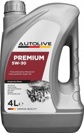 Моторное масло синтетическое AUTOLIVE PREMIUM 5W-30 4 л