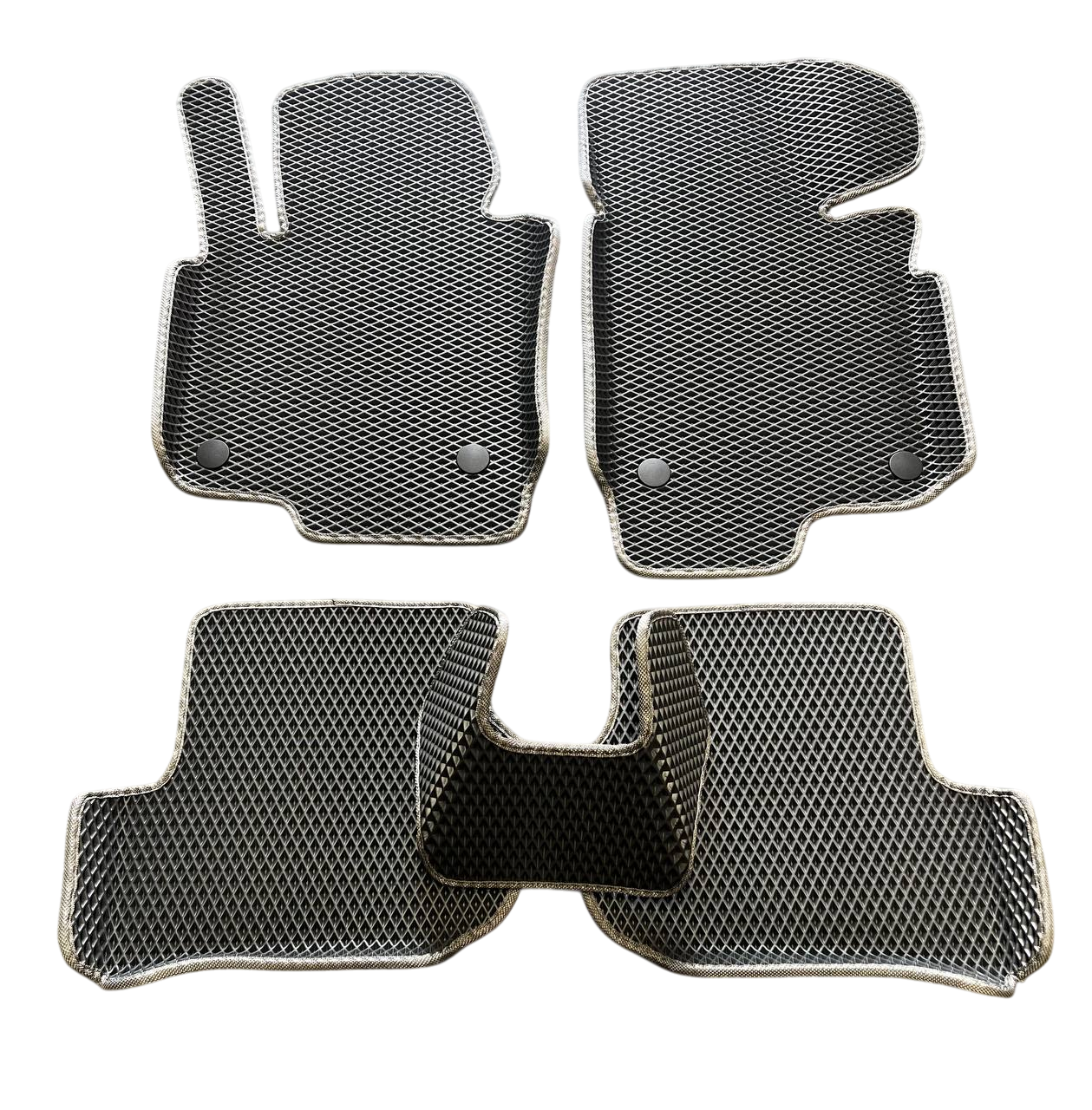 Коврики EVA с бортиками в салон для Volkswagen Golf 6 2008-2012 гг. Черный (1984985245)