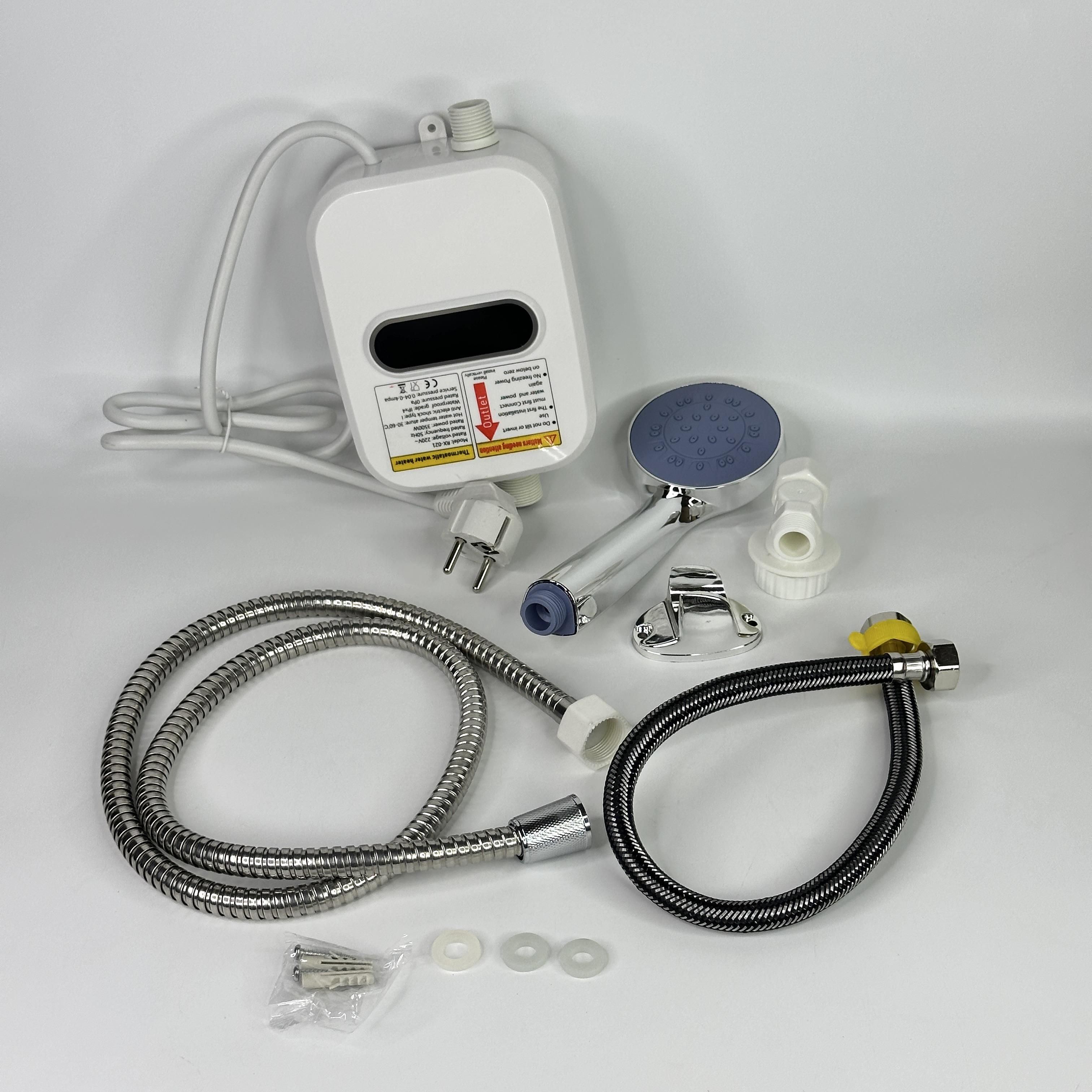 Водонагреватель-душ электрический термостатический TEMMAX RX-021 проточный с краном (24 10693051) - фото 9