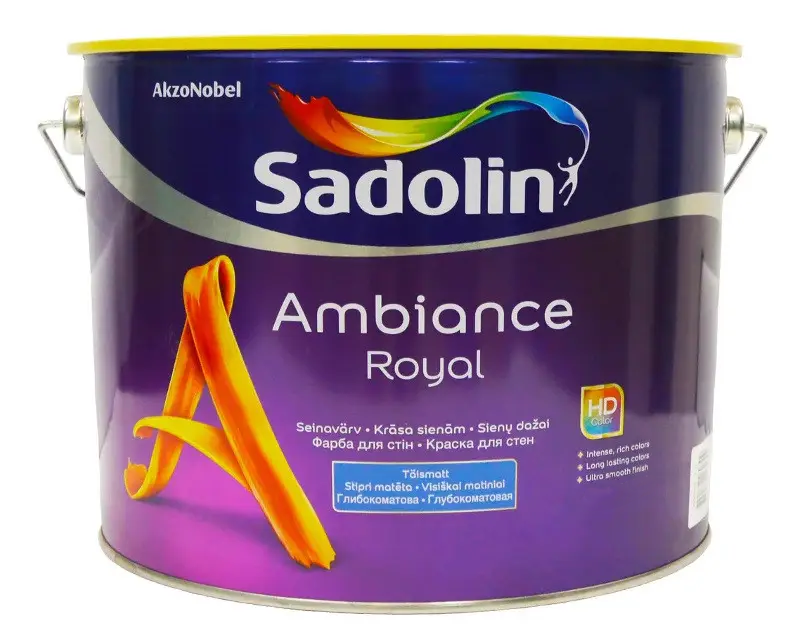Краска для стен глубокоматовая Sadolin Ambiance Royal 10 л BW Белый (2889752042)