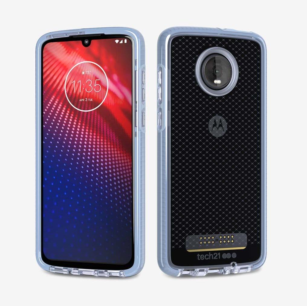 Противоударный чехол Tech21 Evo Check Motorola Moto Z4 XT1980-4 Shark Blue Противоударный чехол Tech21 Evo Check Motorola Moto Z4 XT1980-4 Shark Blue