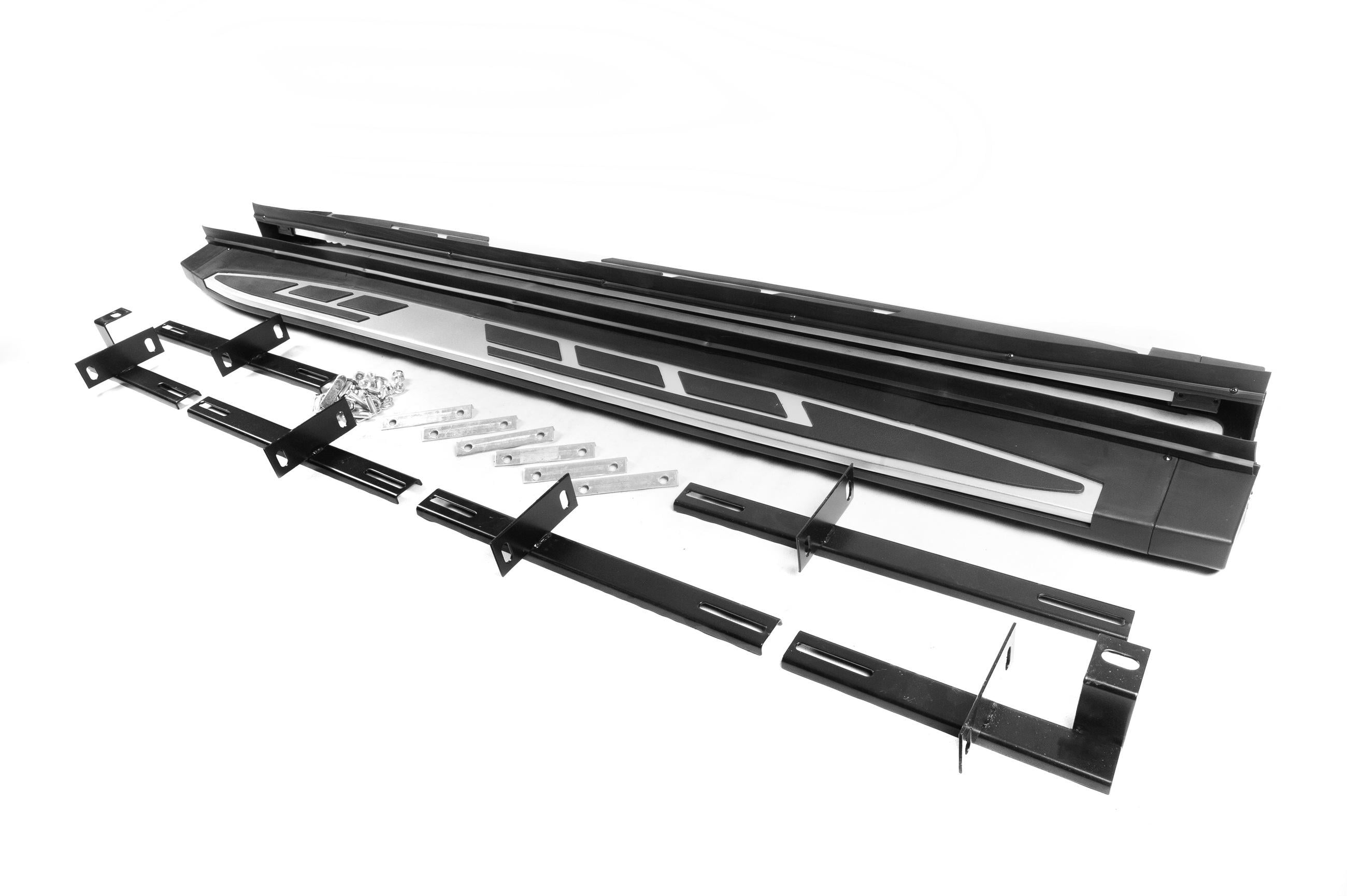 Боковые пороги Cixtai OEM V2 для Mitsubishi Outlander 2012-2021 гг. алюминий/пластик 2 шт. Серый (147243)
