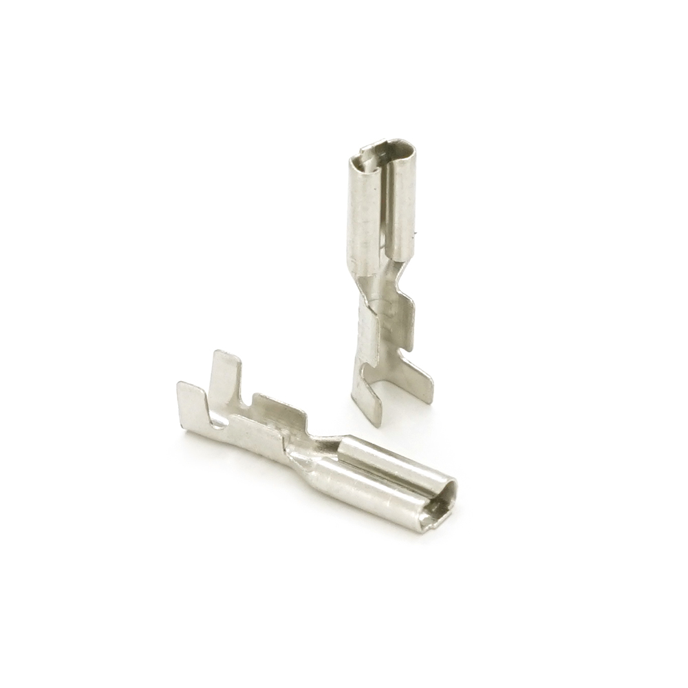 Клема ножова VOLTRONIC мама 2,8 мм провід 0,5-1,5 ізольована латунна контакт 100 шт. (10999) - фото 2