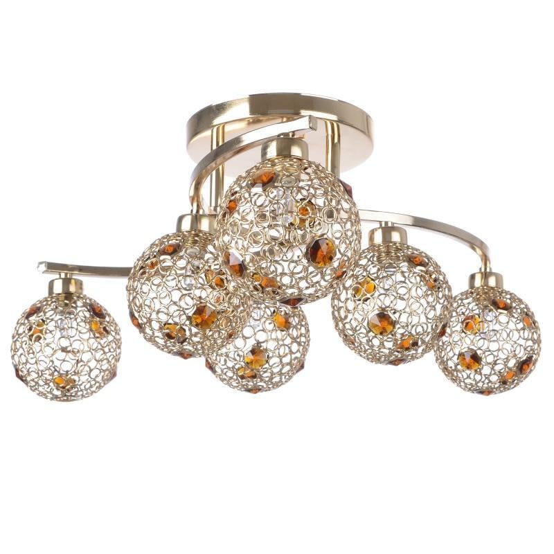 Люстра потолочная молекула галогенная Brille BR-384S/6 G9 G