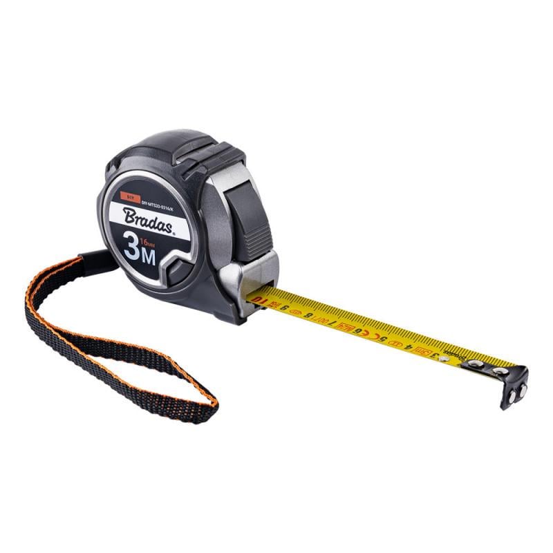 Рулетка рулонная CARBIDE автоблокировка магнитный наконечник 3 м/16 мм (DIY-MTS33-0316/K)