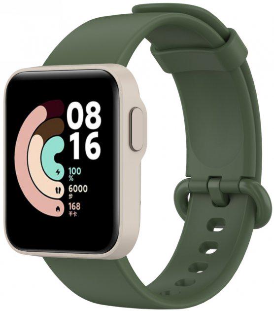 Силиконовый ремешок BeCover для Xiaomi Mi Watch Lite/Watch 2/Watch 2 Lite Dark Green (707645)