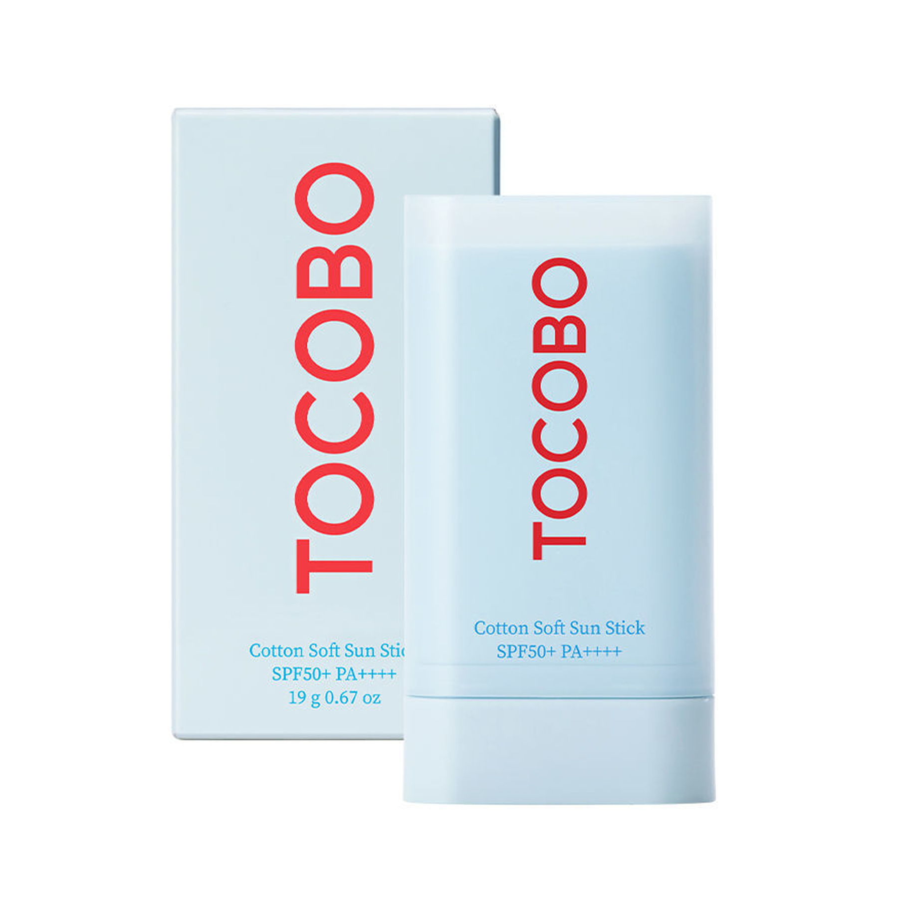 Солнцезащитный стик для лица Tocobo Rice + B5 Cotton Soft SPF50+ PA++++ 19 г