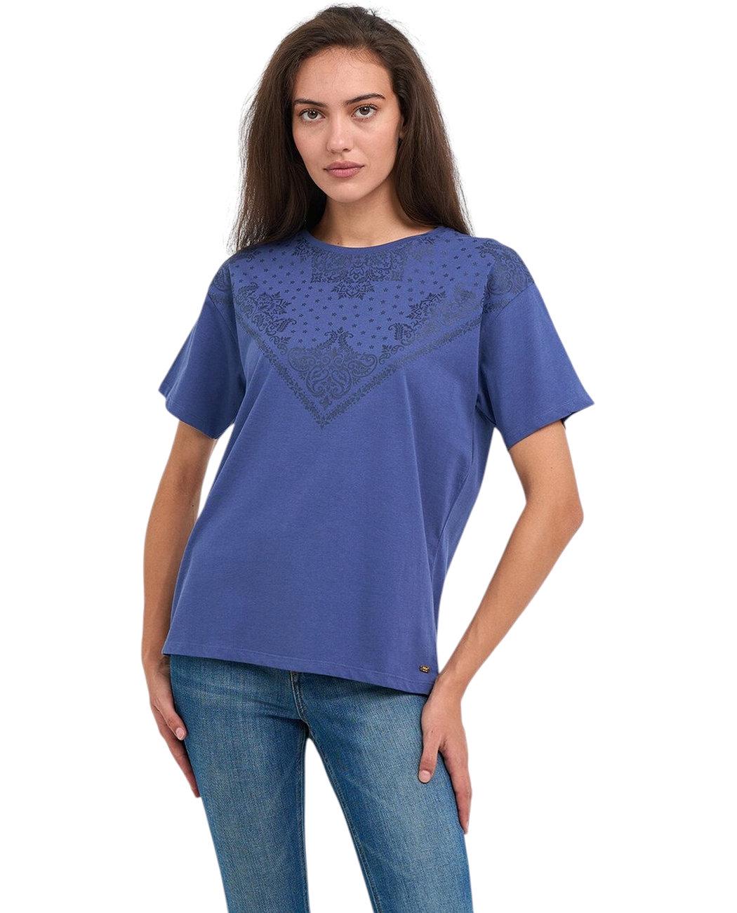 Женская футболка Lee Cooper 20196161.459 S Синий (5942723122315)