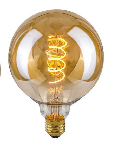 Лампа Premium LED Edisons G125 Gold Spiral Е27 4W 2200K димована - фото 2