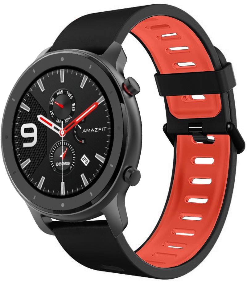 Ремешок Traf для Amazfit GTR 47 мм Black/Red (20444)