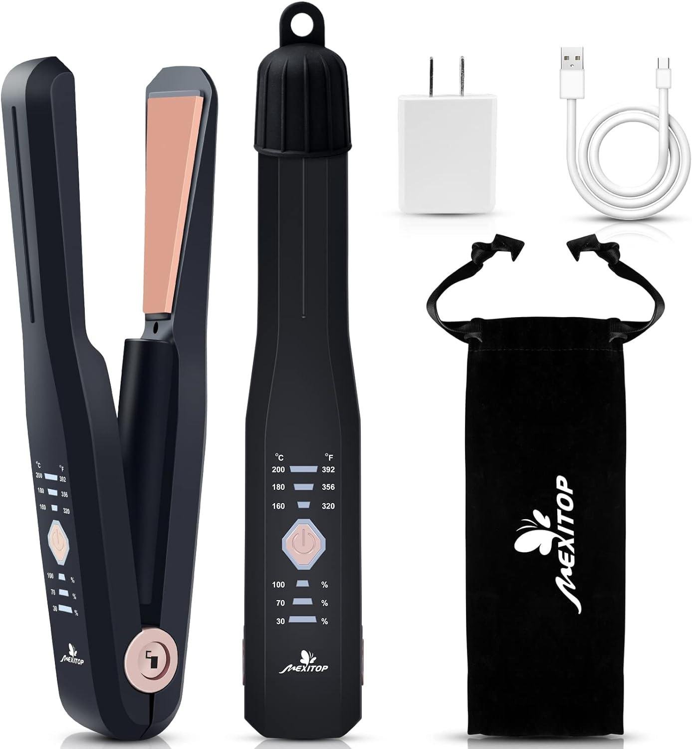 Выпрямитель беспроводной MEXITOP Twist Flat Iron 2в1 керамический для волос - фото 8