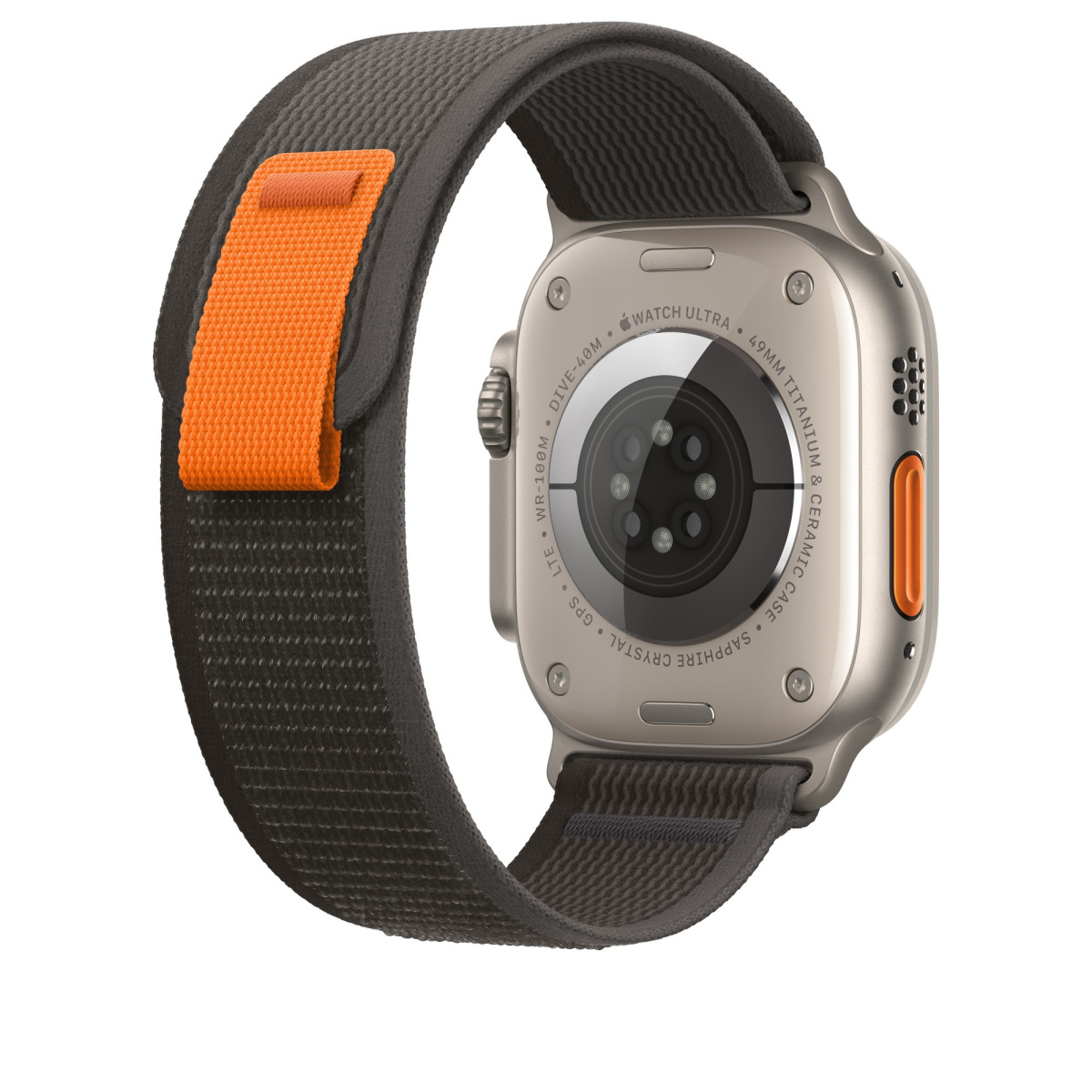 Ремешок тканевый Trail Loop для Apple Watch 38/40/41 мм series SE/8/7/6/5/4/3/2/1 Black/Grey (212-00682)