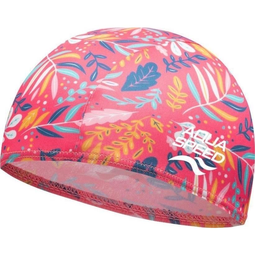 Шапочка для плавания детская Aqua Speed BABY CAP PRINT Кораллово-сине-желтый (756-03)
