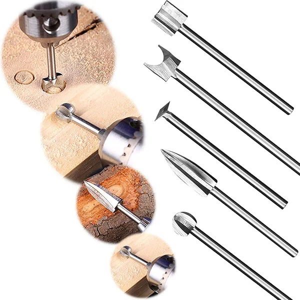 Набор фрез различной формы для обработки древесины AN00478 5 шт. - фото 4 Набор фрез различной формы для обработки древесины AN00478 5 шт. - фото 4