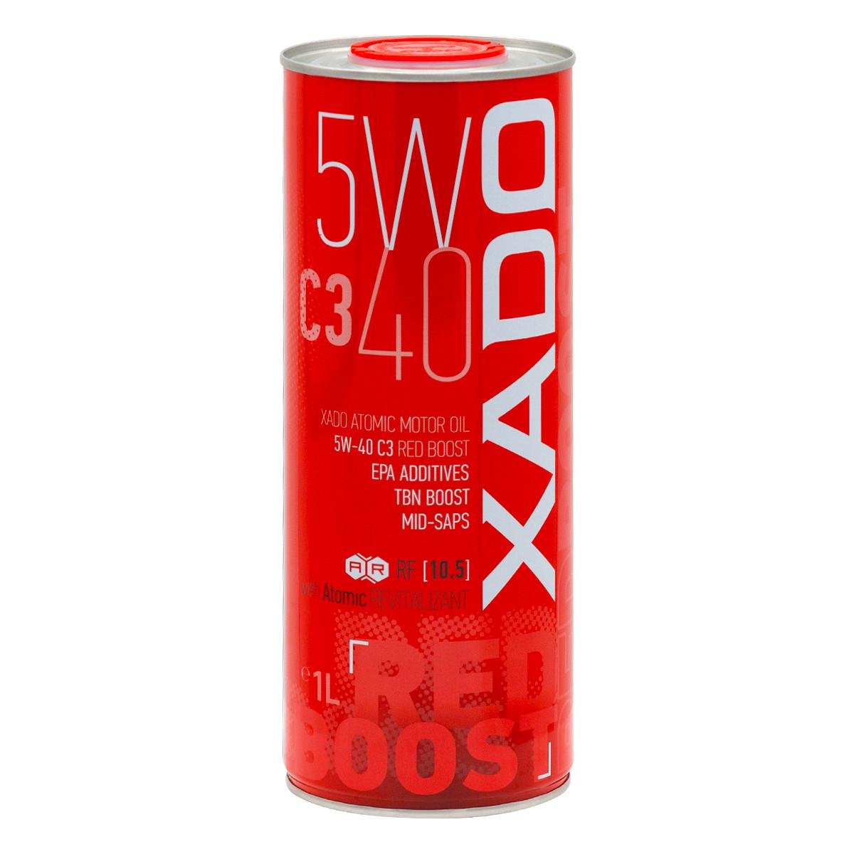 Моторна олива XADO Atomic Oil 5W-40 C3 RED BOOST синтетична 1 л