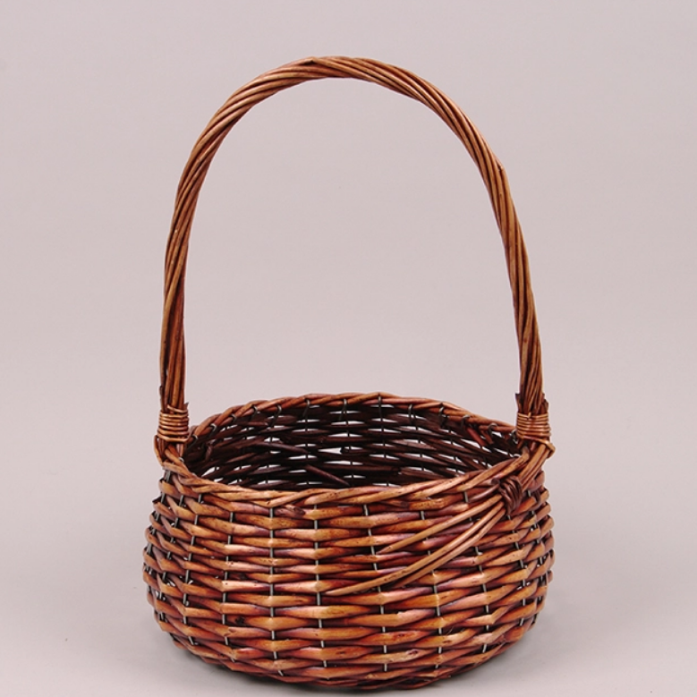 Корзина из лозы круглая (46186)