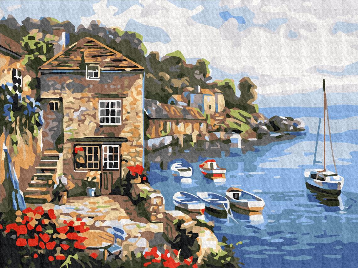 Картина по номерам Brushme Премиум Лодки в море 40x50 см (PBS296)