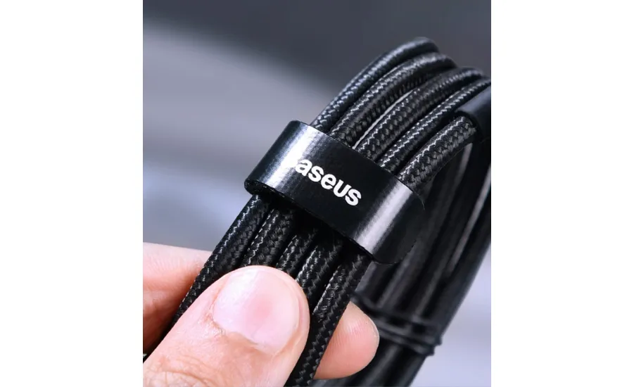 Кабель для швидкої зарядки 100W Baseus Cafule PD2.0 USB Type C-Type C 1 м Сірий/Чорний (v-21) - фото 6 Кабель для швидкої зарядки 100W Baseus Cafule PD2.0 USB Type C-Type C 1 м Сірий/Чорний (v-21) - фото 6