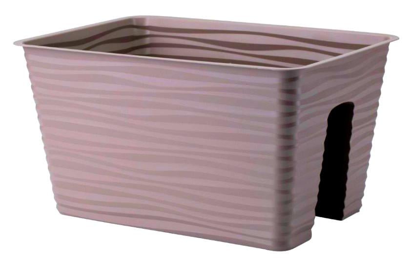 Горшок балконный Form-Plastic Сахара на перила 40 см Бежевый (4460 051)