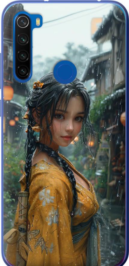 Чехол на Xiaomi Redmi Note 8T Anime-girl (6133u-1818-42517)