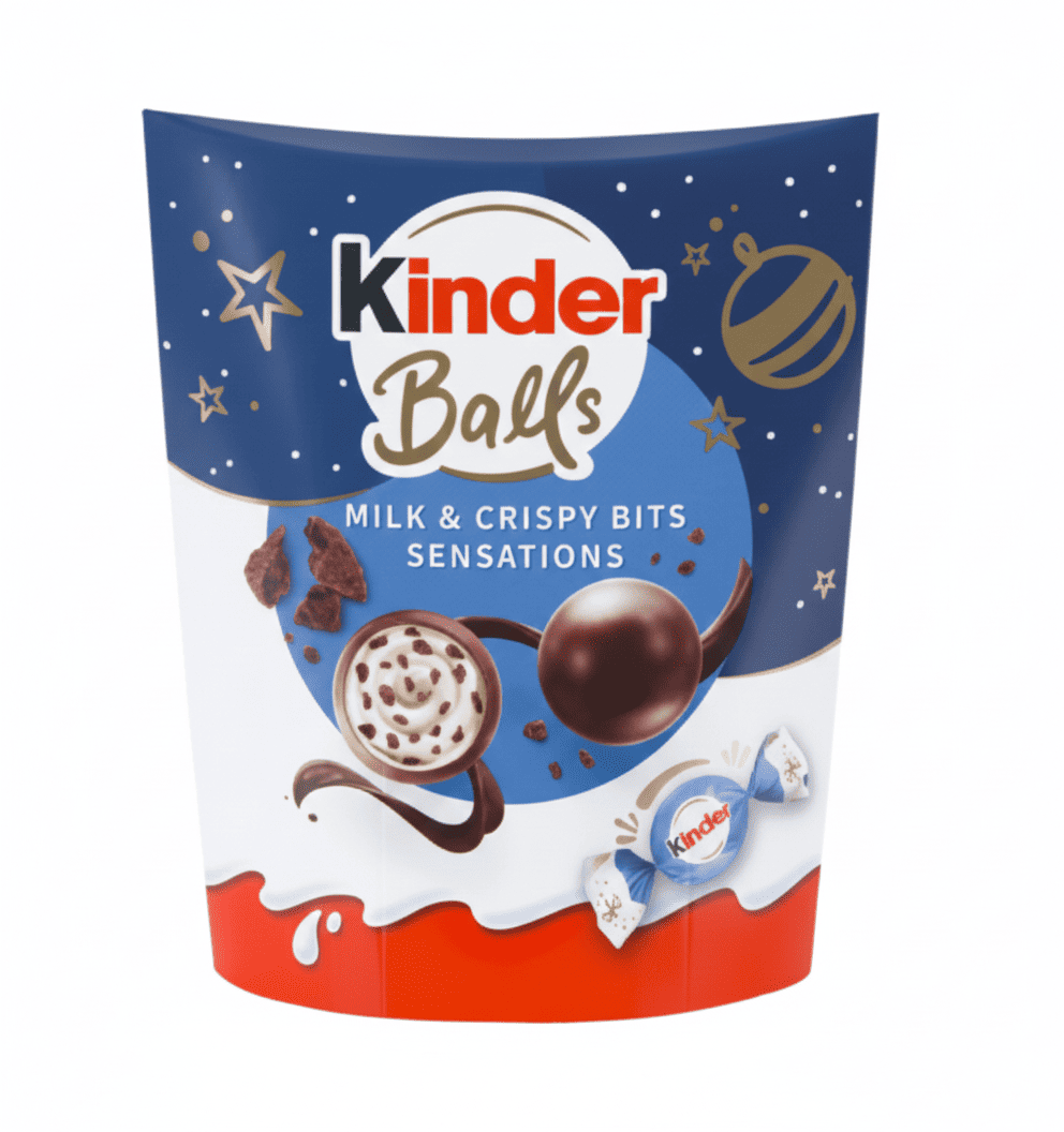 Цукерки шоколадні Kinder Choco Balls Milk & Crispy Bits Sensation 164 г (2834911625)