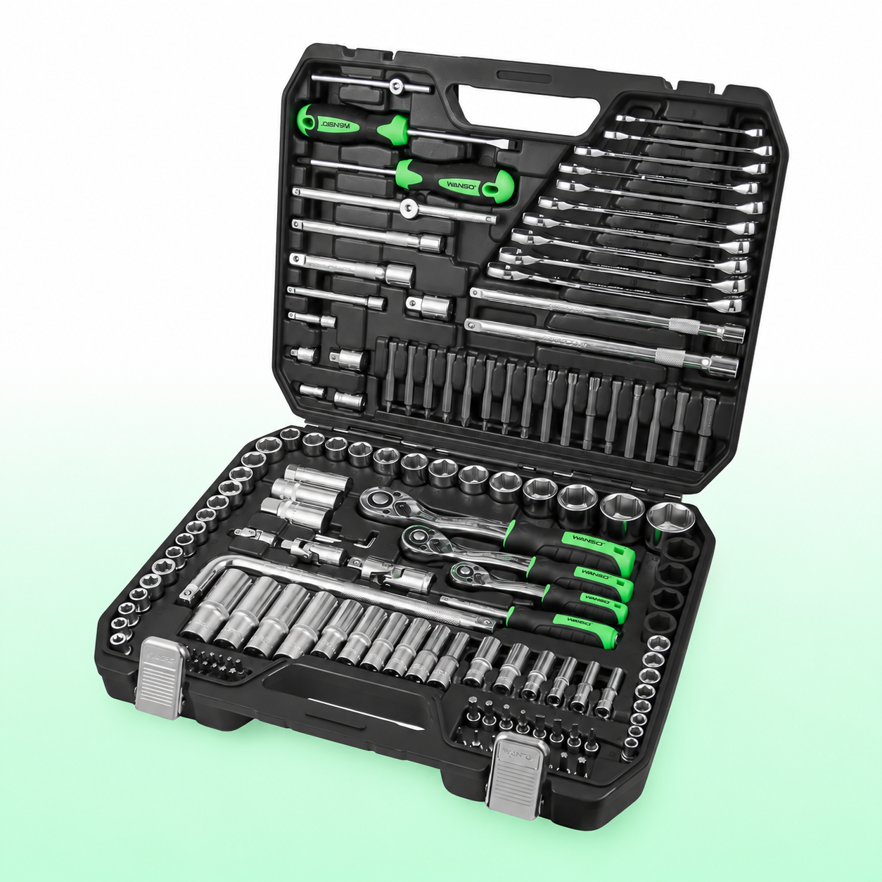 Набор инструментов WINSO PRO 1/2" 1/4" 3/8" 72T CR-V 147 предметов