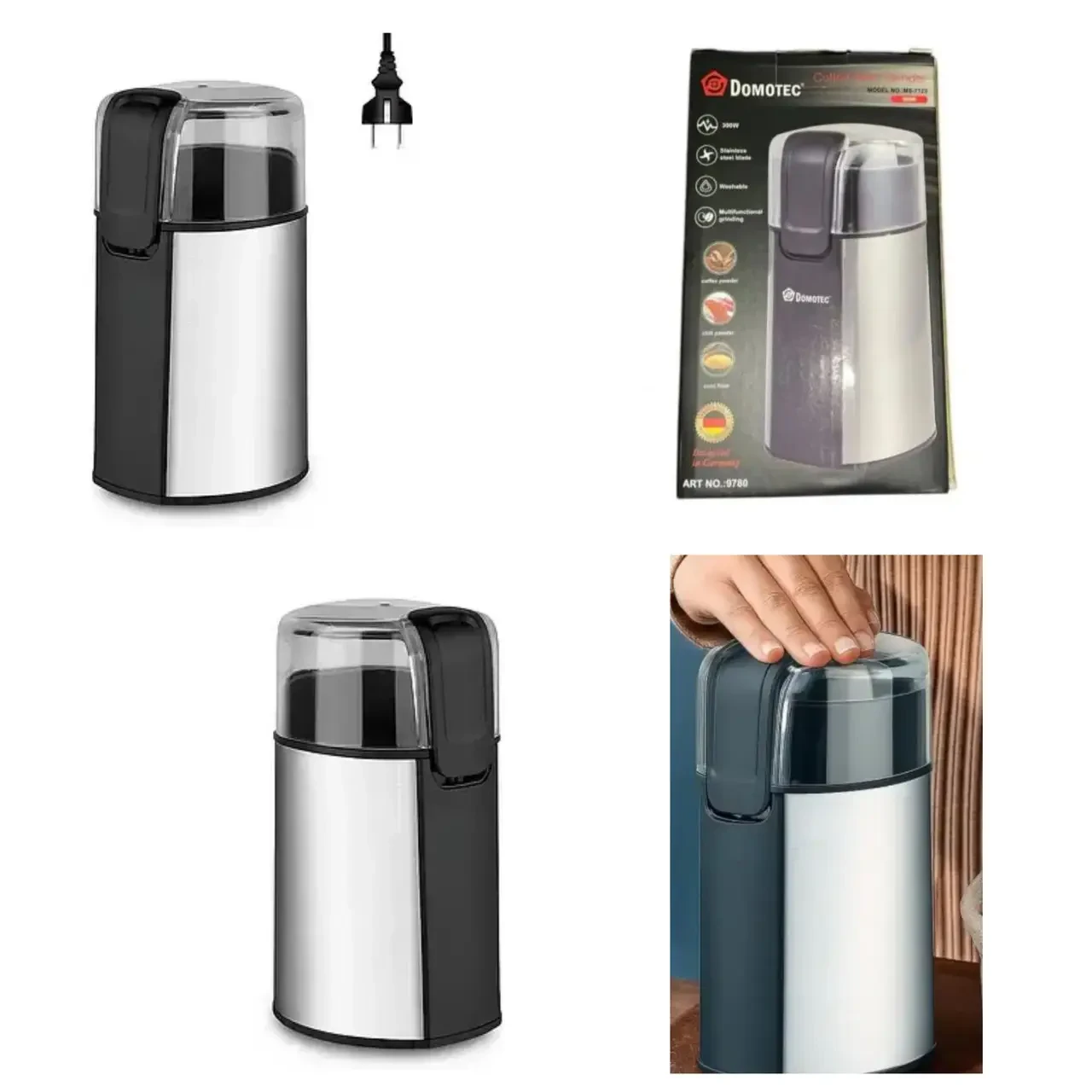 Кавомолка електрична Domotec MS-7123 280 Вт (9780) - фото 4 Кавомолка електрична Domotec MS-7123 280 Вт (9780) - фото 4