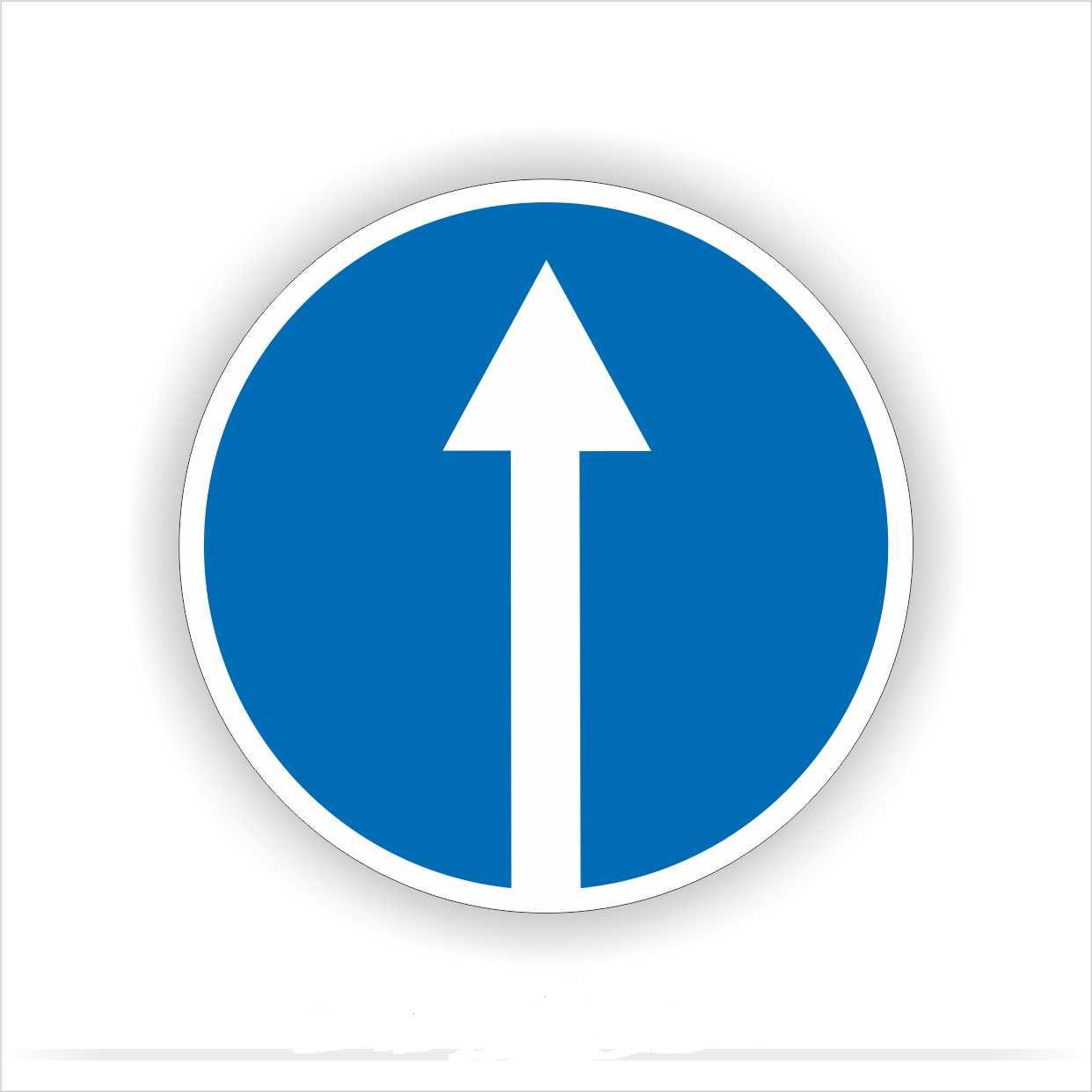 Дорожный знак 4.1 Движение прямо 700х700 мм