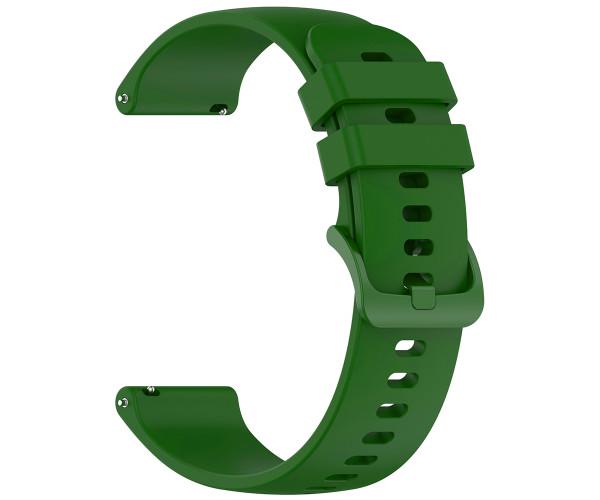 Ремешок Silicone для Hoco Y41/Y38/Y35/Y33/Y27/Y26/Y24 22 мм Зеленый
