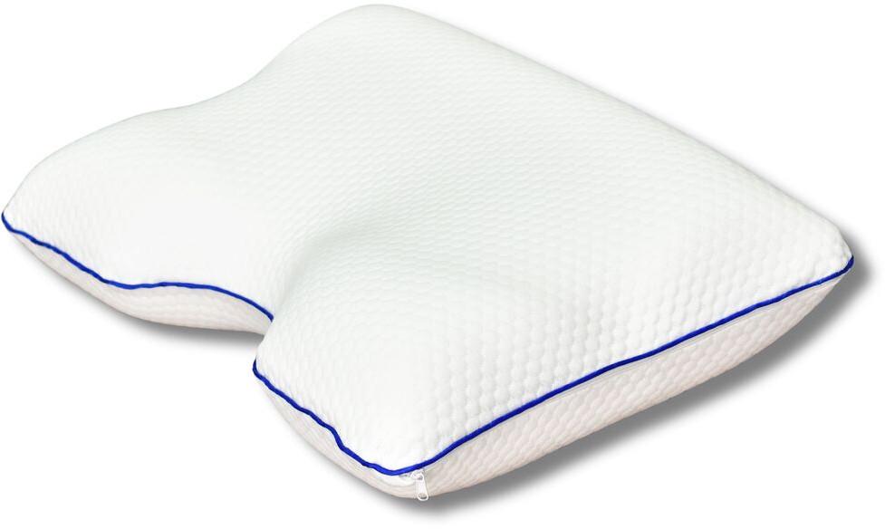 Подушка ортопедическая IDEIA Memory Foam с эффектом памяти и наволочкой на молнии 58х42х13 см Белый (23465)