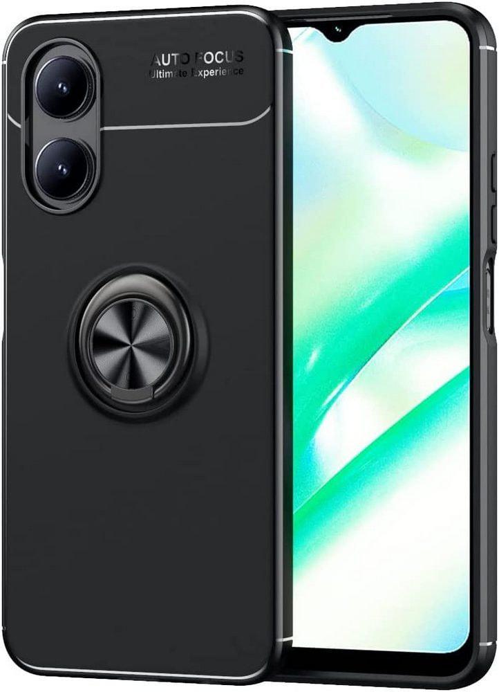 Чехол с кольцом OPPO A17 Autofocus Black (30759-2B)