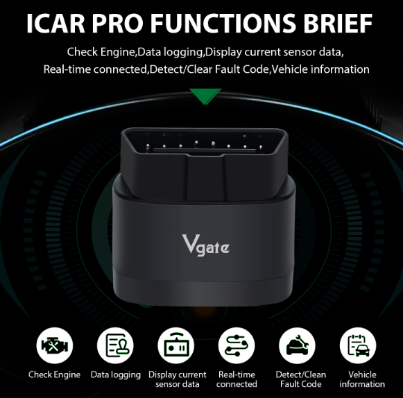 Диагностический OBD2 сканер Vgate iCar Pro 2S BT5.3 iOS/Android/Windows (2438664637) - фото 6 Диагностический OBD2 сканер Vgate iCar Pro 2S BT5.3 iOS/Android/Windows (2438664637) - фото 6