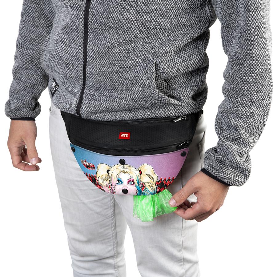 Поясна сумка Waudog Family для корму та аксесуарів Харлі Квін 33x17x10 см Multicolored (1533-0153) - фото 4 Поясна сумка Waudog Family для корму та аксесуарів Харлі Квін 33x17x10 см Multicolored (1533-0153) - фото 4