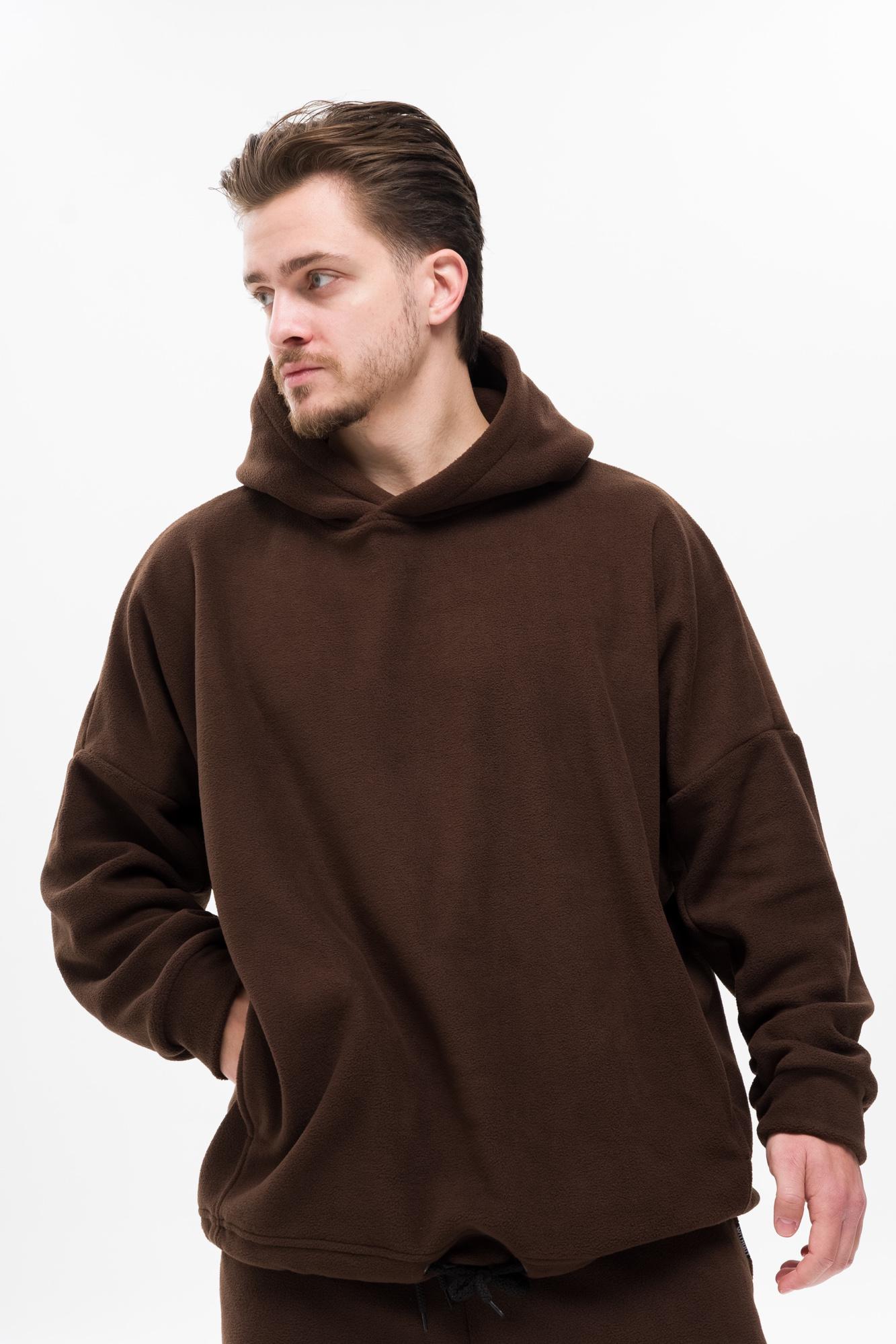 Худи Оверсайз с капюшоном Without Brand Soprano Brown (8055984) - фото 3 Худи Оверсайз с капюшоном Without Brand Soprano Brown (8055984) - фото 3