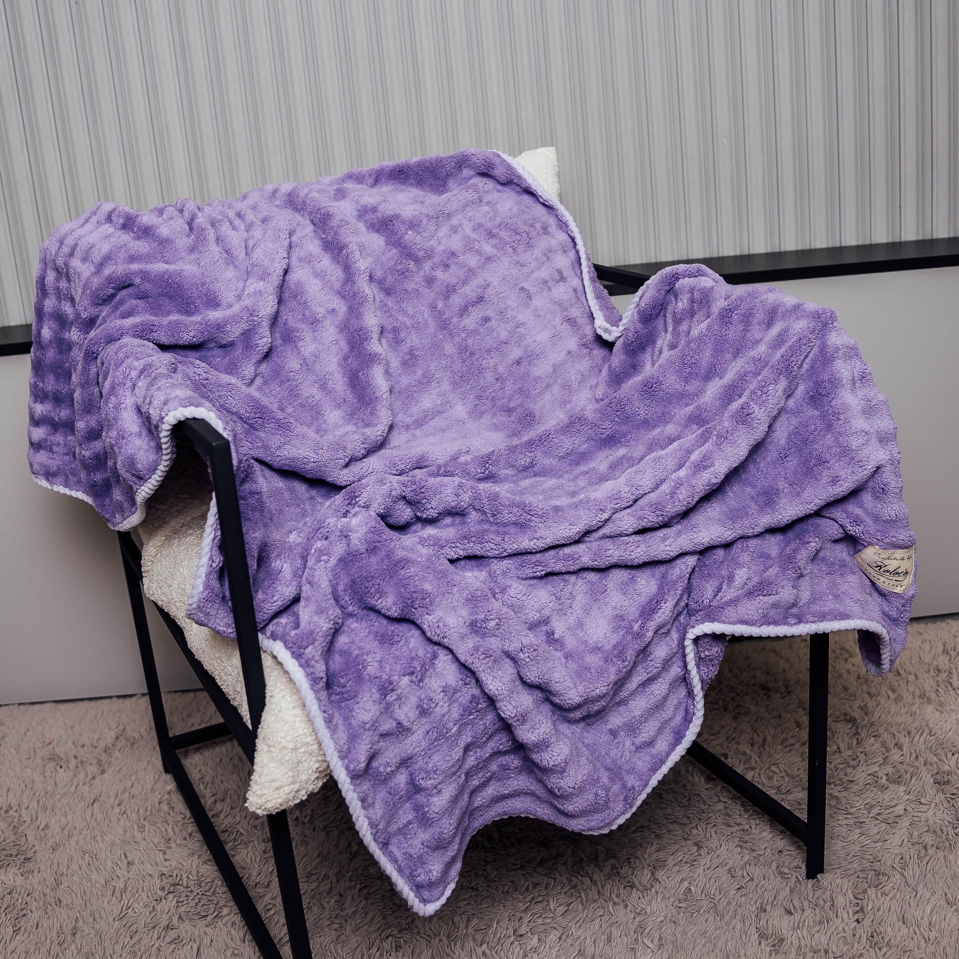 Рушник ФібраКомфорт м'який квадратик мікрофібра 160х90 см Аргіл Фіолетовий (88103) - фото 1 Рушник ФібраКомфорт м'який квадратик мікрофібра 160х90 см Аргіл Фіолетовий (88103) - фото 1